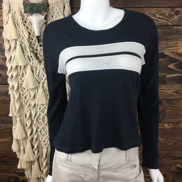 Abercrombie & Fitch Tops - A&F | Striped Long Sleeve Basic Tee